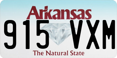 AR license plate 915VXM