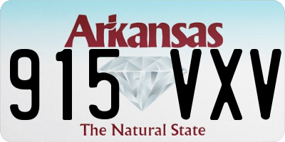 AR license plate 915VXV