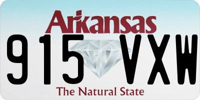 AR license plate 915VXW