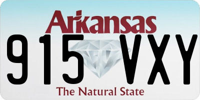 AR license plate 915VXY
