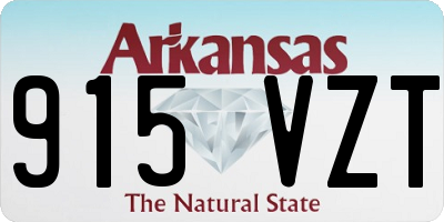AR license plate 915VZT
