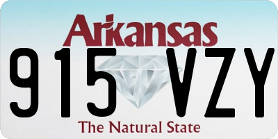 AR license plate 915VZY