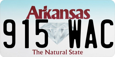 AR license plate 915WAC