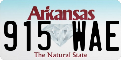 AR license plate 915WAE