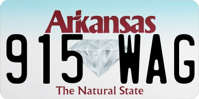 AR license plate 915WAG