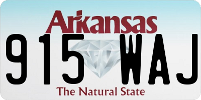 AR license plate 915WAJ