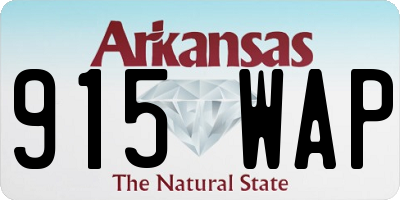 AR license plate 915WAP