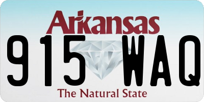 AR license plate 915WAQ