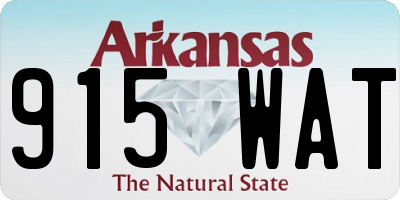 AR license plate 915WAT