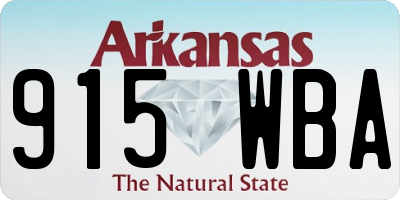 AR license plate 915WBA