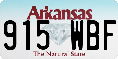 AR license plate 915WBF