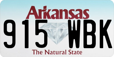 AR license plate 915WBK