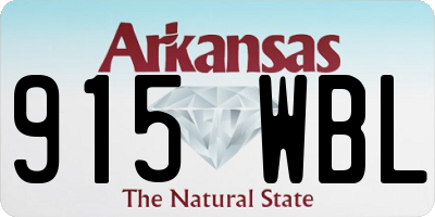 AR license plate 915WBL
