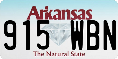 AR license plate 915WBN