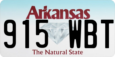 AR license plate 915WBT