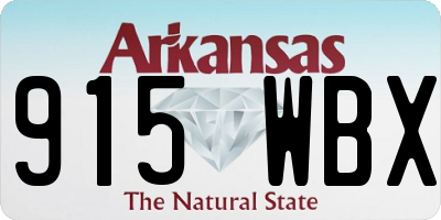AR license plate 915WBX