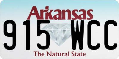 AR license plate 915WCC