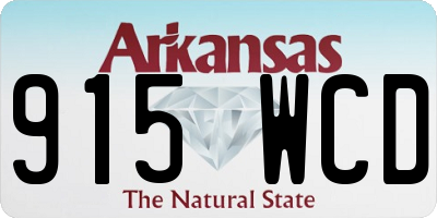 AR license plate 915WCD