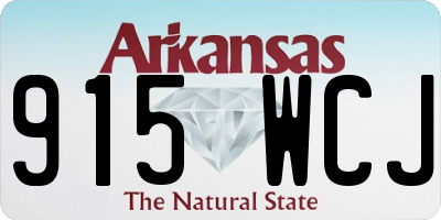 AR license plate 915WCJ