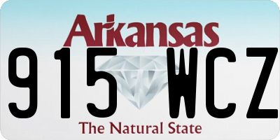 AR license plate 915WCZ