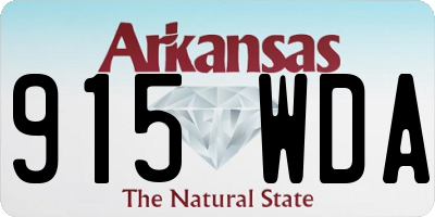 AR license plate 915WDA