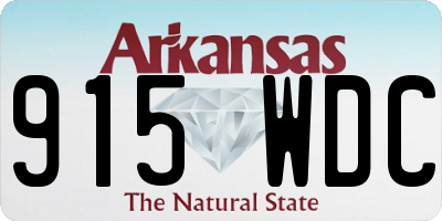 AR license plate 915WDC
