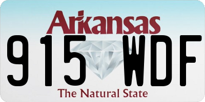 AR license plate 915WDF