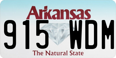 AR license plate 915WDM
