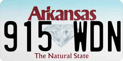 AR license plate 915WDN