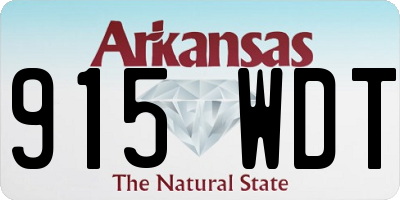 AR license plate 915WDT