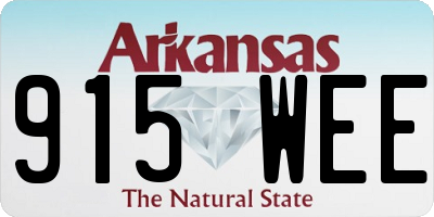 AR license plate 915WEE