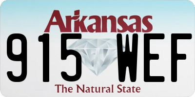 AR license plate 915WEF