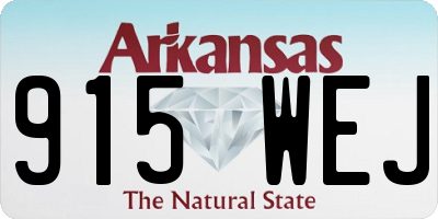 AR license plate 915WEJ