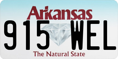 AR license plate 915WEL