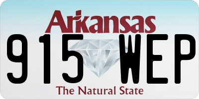 AR license plate 915WEP