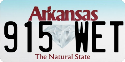 AR license plate 915WET
