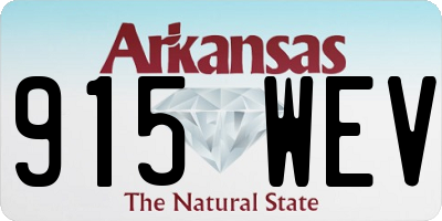 AR license plate 915WEV