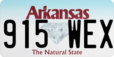 AR license plate 915WEX