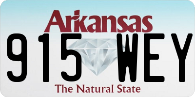AR license plate 915WEY