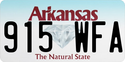 AR license plate 915WFA