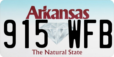AR license plate 915WFB