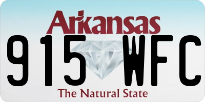 AR license plate 915WFC