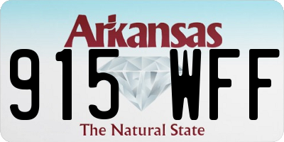 AR license plate 915WFF