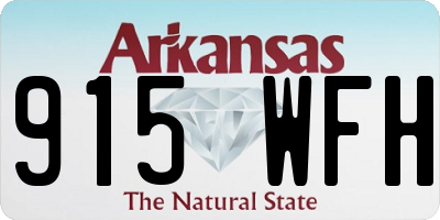AR license plate 915WFH