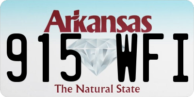 AR license plate 915WFI
