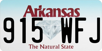 AR license plate 915WFJ