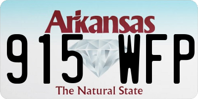 AR license plate 915WFP