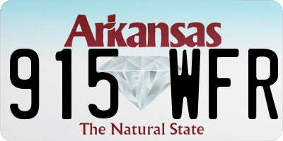 AR license plate 915WFR