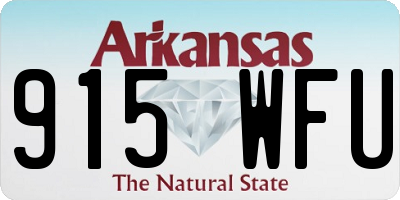 AR license plate 915WFU