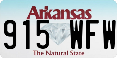 AR license plate 915WFW